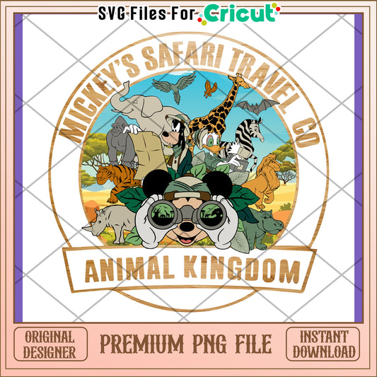 Mickey Safari Animal Kingdom PNG