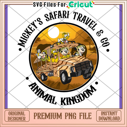 Mickey Safari PNG Animal Kingdom Design