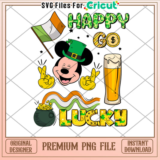 Mickey St Patricks Day PNG Design