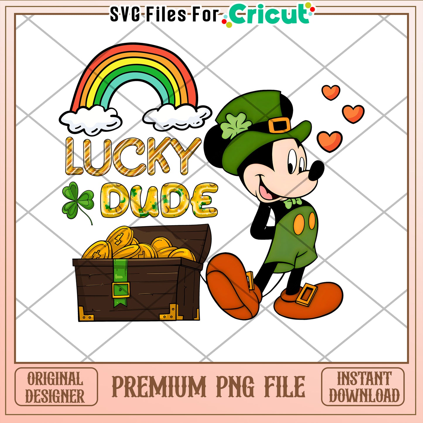 Mickey St Patricks Day PNG Lucky Dude