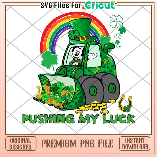 Mickey St Patricks Day PNG Pushin Luck