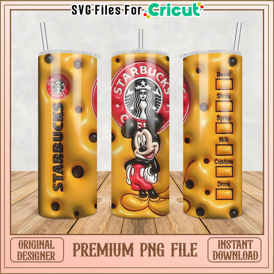 Mickey Starbucks Tumbler PNG