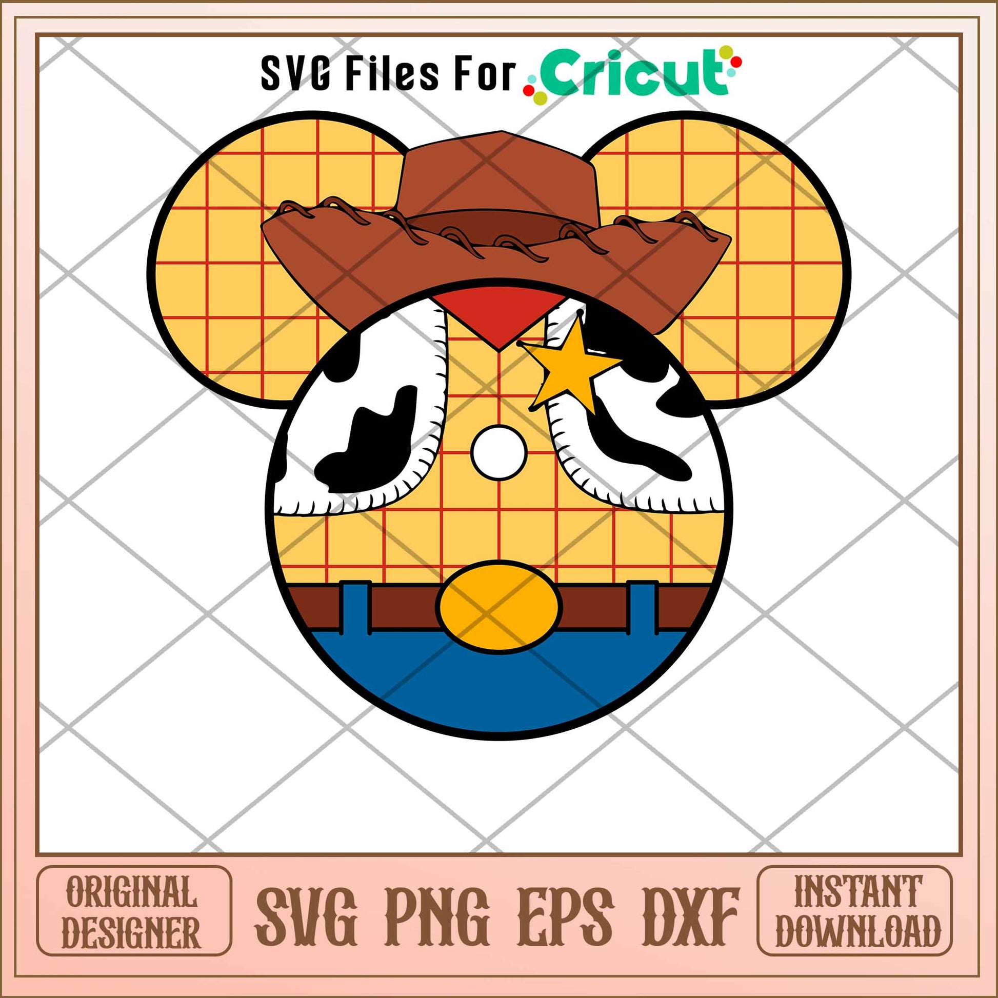 Mickey Toy Story AndBeyond white heads Svg, Toy story svg, digital download