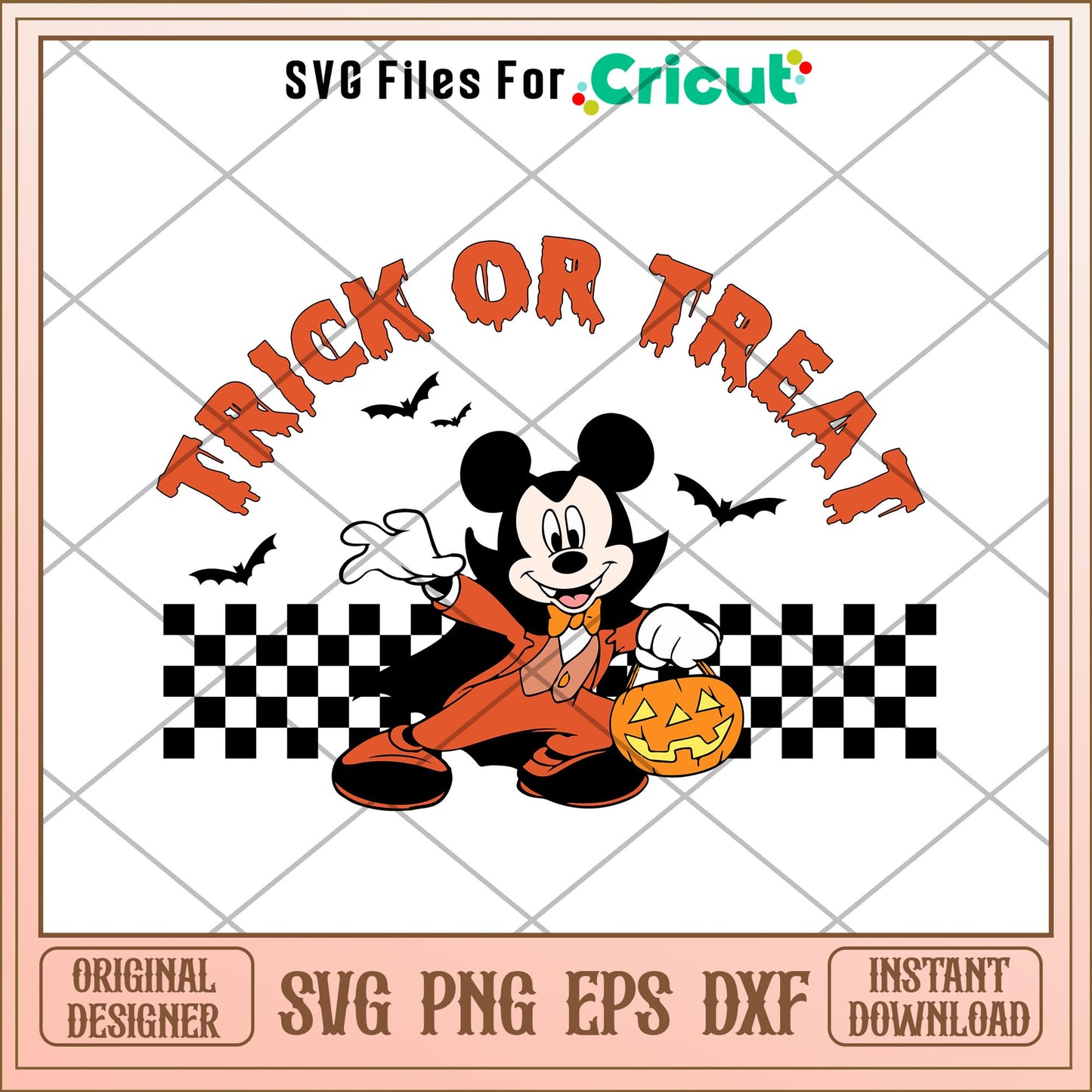 Mickey Trick or Treat Halloween svg, Disney characters svg, Digital Download
