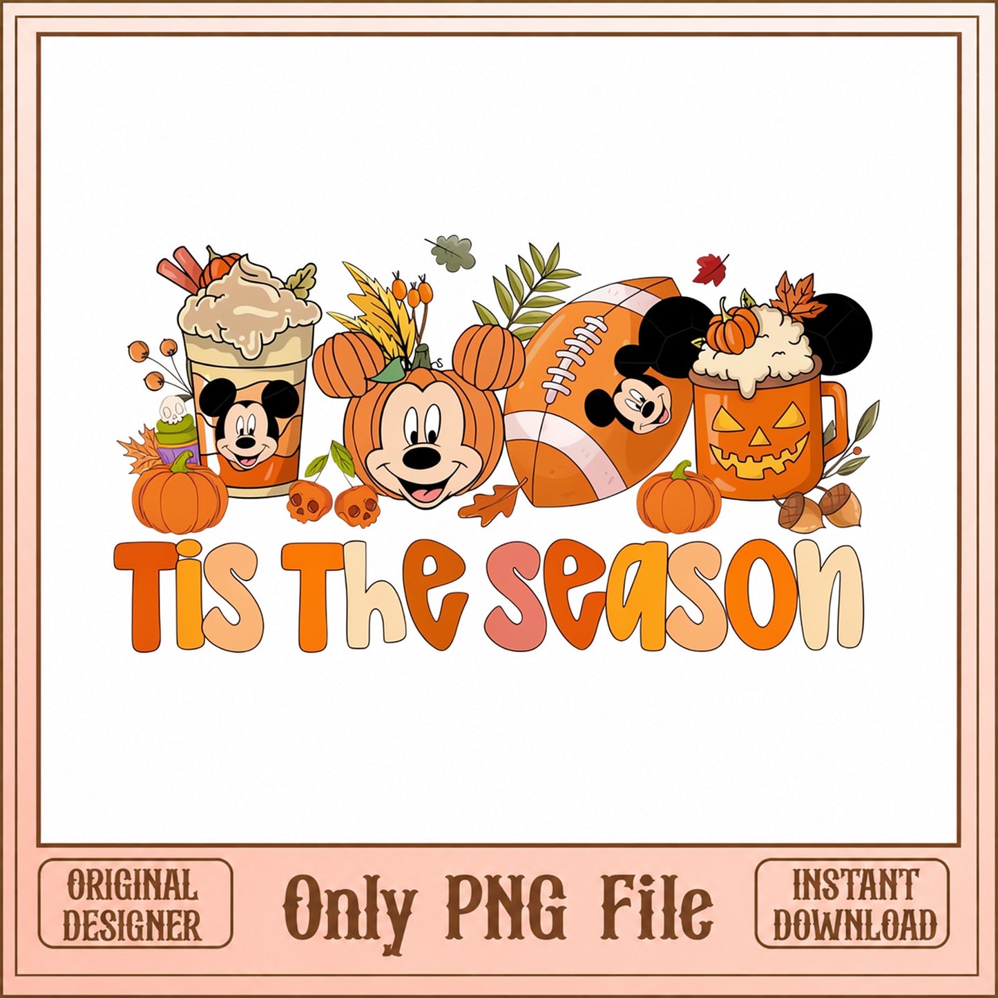 Mickey And Friends Fall PNG, Tis The Season Disney, Halloween PNG