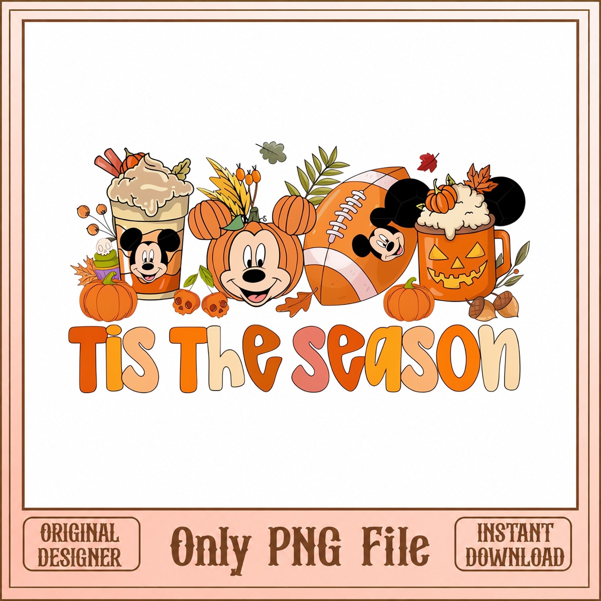 Mickey And Friends Fall PNG, Tis The Season Disney, Halloween PNG