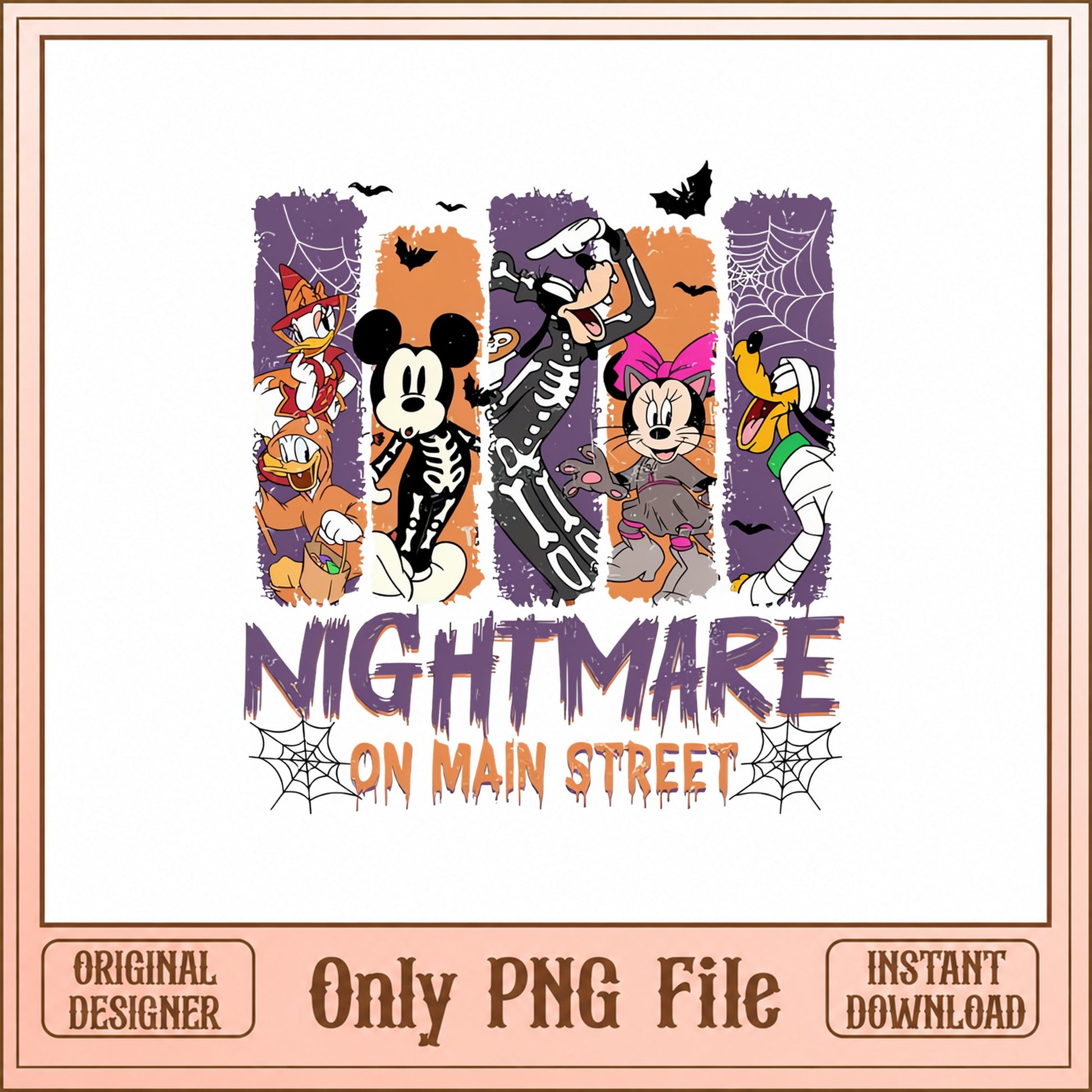 Mickey And Friends Halloween SVG, Disney Halloween PNG, Nightmare SVG