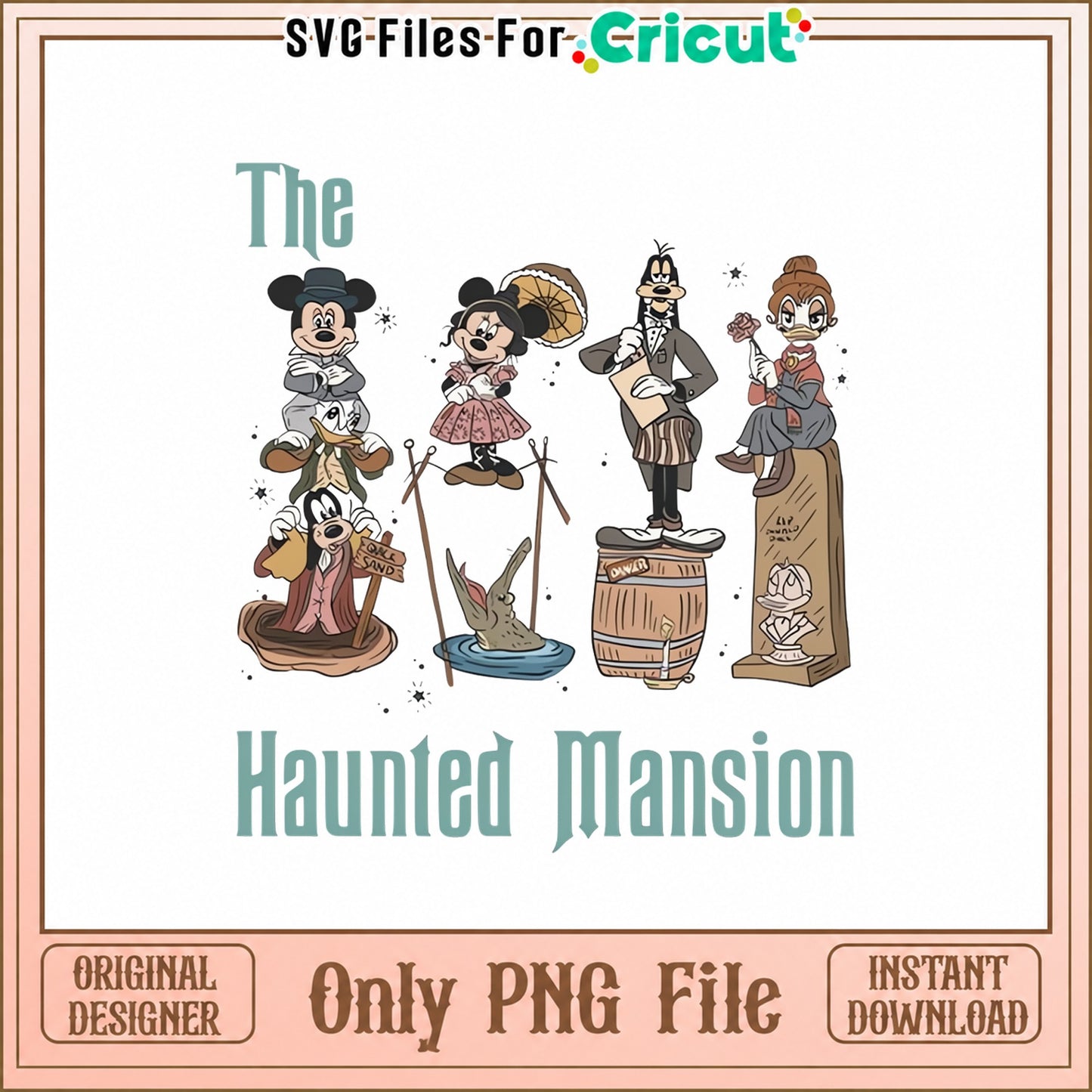 Mickey And Friends Haunted Mansion PNG, Disney Halloween, PNG