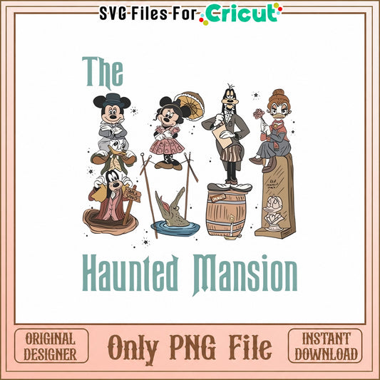 Mickey And Friends Haunted Mansion PNG, Disney Halloween, PNG