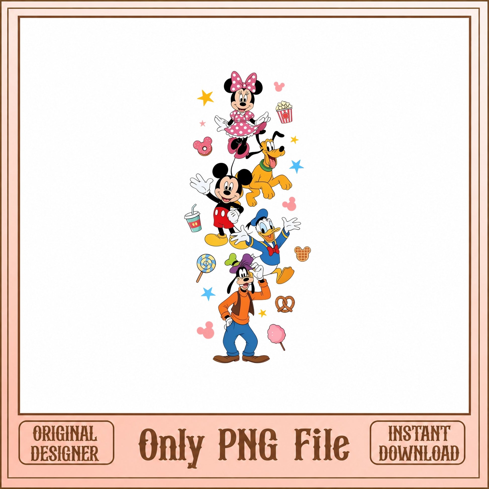 Mickey And Friends PNG Bundle, Disney Characters Clipart, PNG
