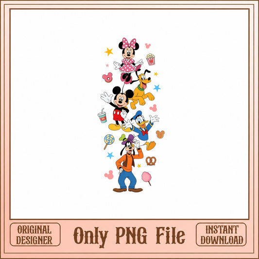 Mickey And Friends PNG Bundle, Disney Characters Clipart, PNG