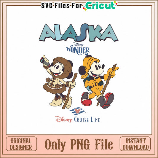 Mickey And Minnie Alaska SVG, Disney Cruise Line PNG, Wonder SVG