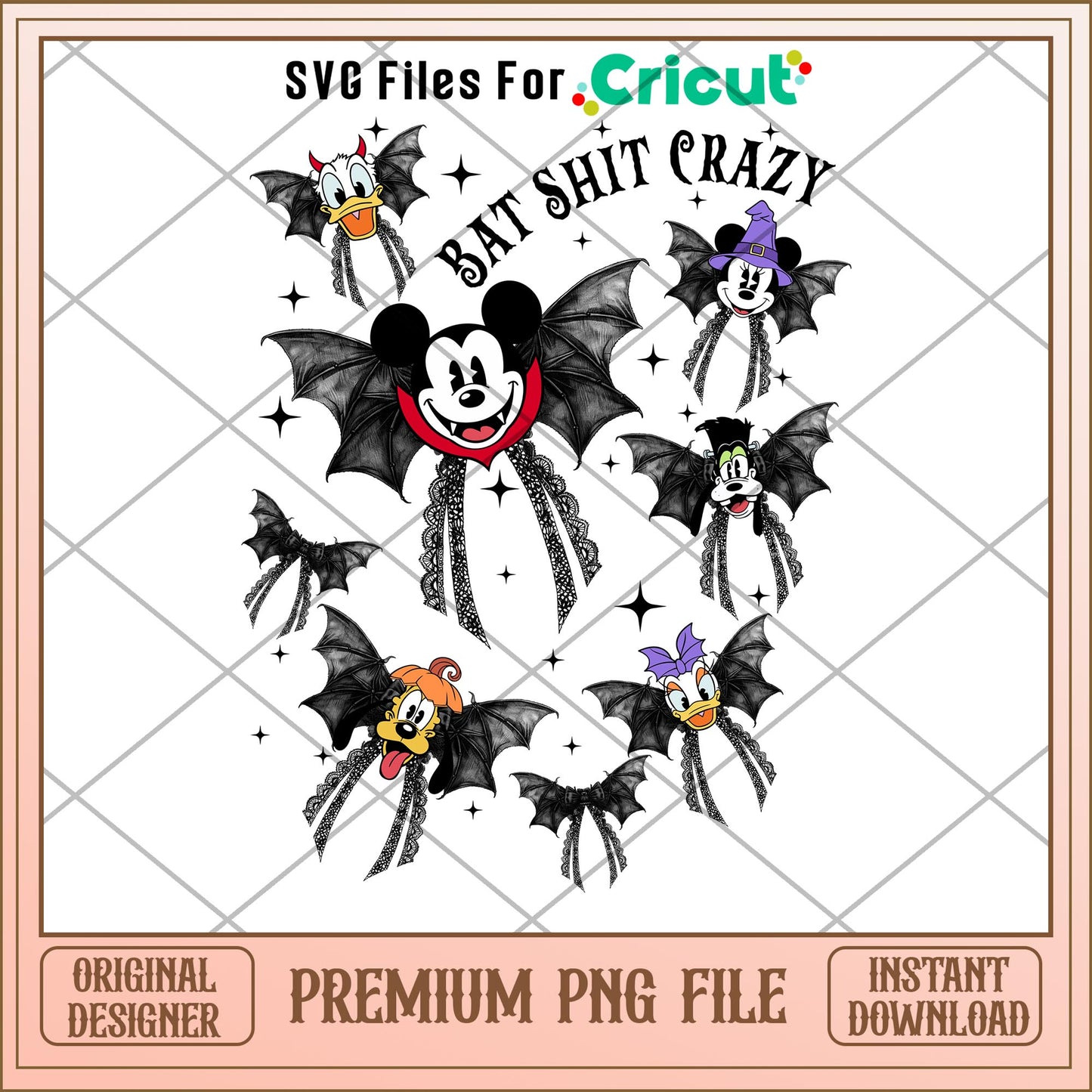 Mickey Bat Shit Crazy png, mickey png, halloween png