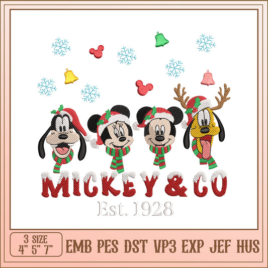 Mickey & Co Christmas Embroidery