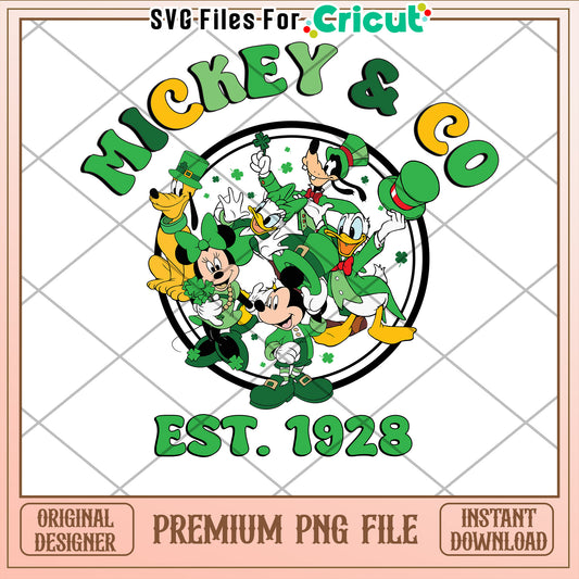 Mickey & Co St Patricks Day PNG