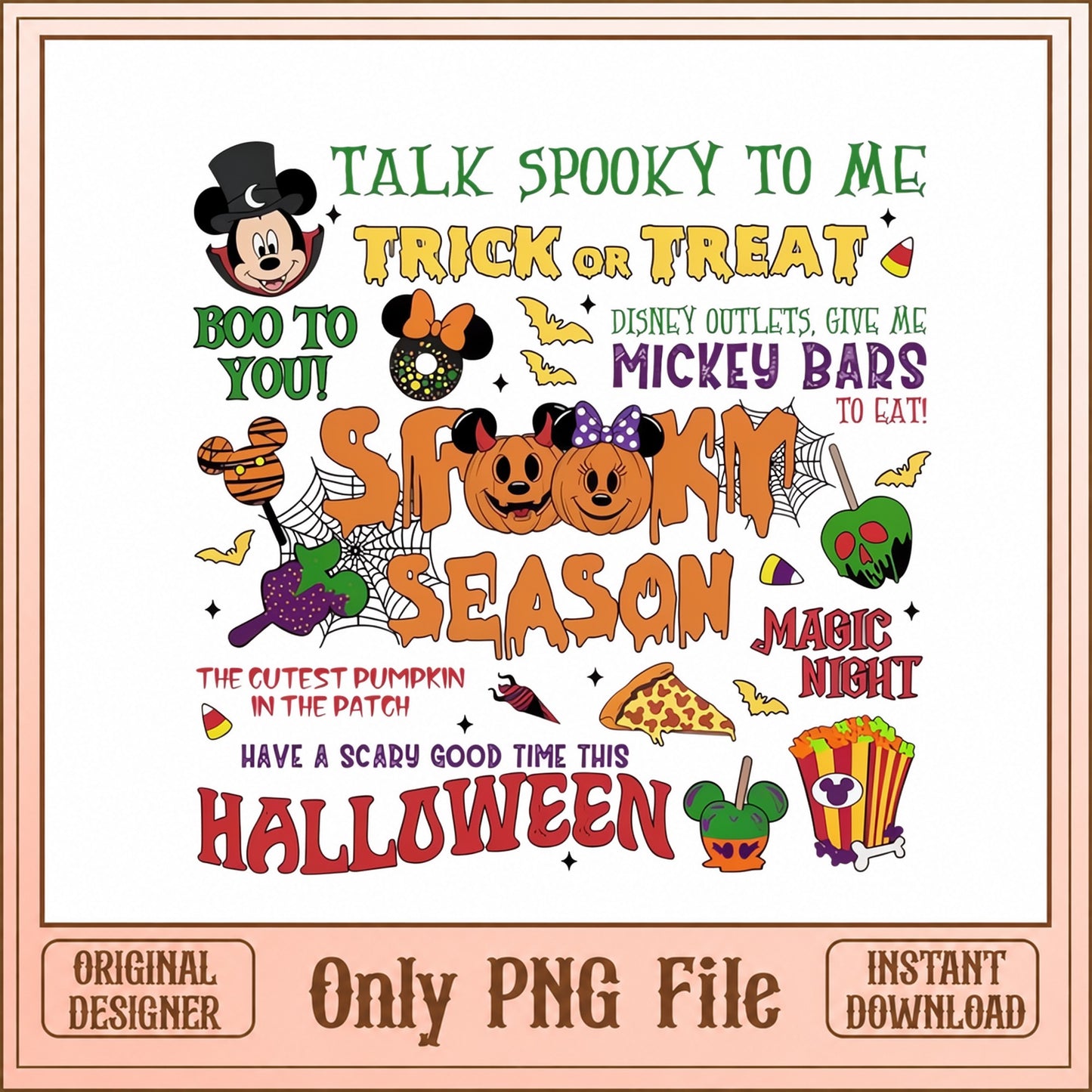 Mickey Halloween SVG Bundle, Disney Spooky Season, Halloween PNG