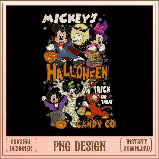 Mickey Halloween Trick Or Treat PNG, Candy Co PNG, Disney PNG