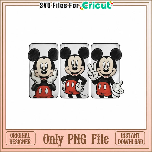 Mickey Mouse 20oz Tumbler Wrap PNG, Disney Sublimation, PNG