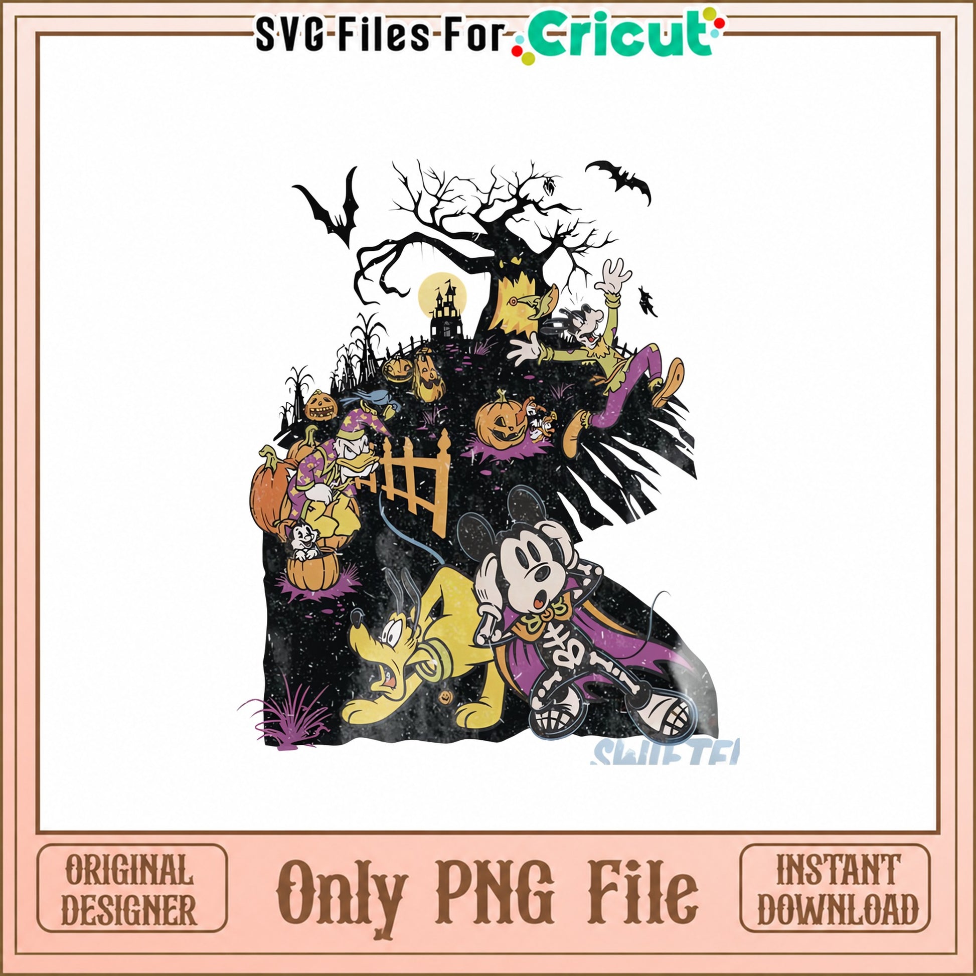 Mickey Mouse And Pluto Halloween PNG, Disney Halloween PNG, PNG