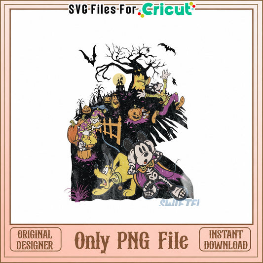 Mickey Mouse And Pluto Halloween PNG, Disney Halloween PNG, PNG