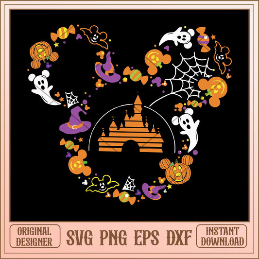 Mickey Mouse Disney Halloween svg, Disney characters svg, digital download