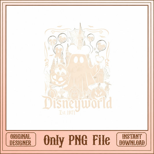 Mickey Mouse Disneyworld Est 1971 PNG, Disney Castle, Halloween PNG