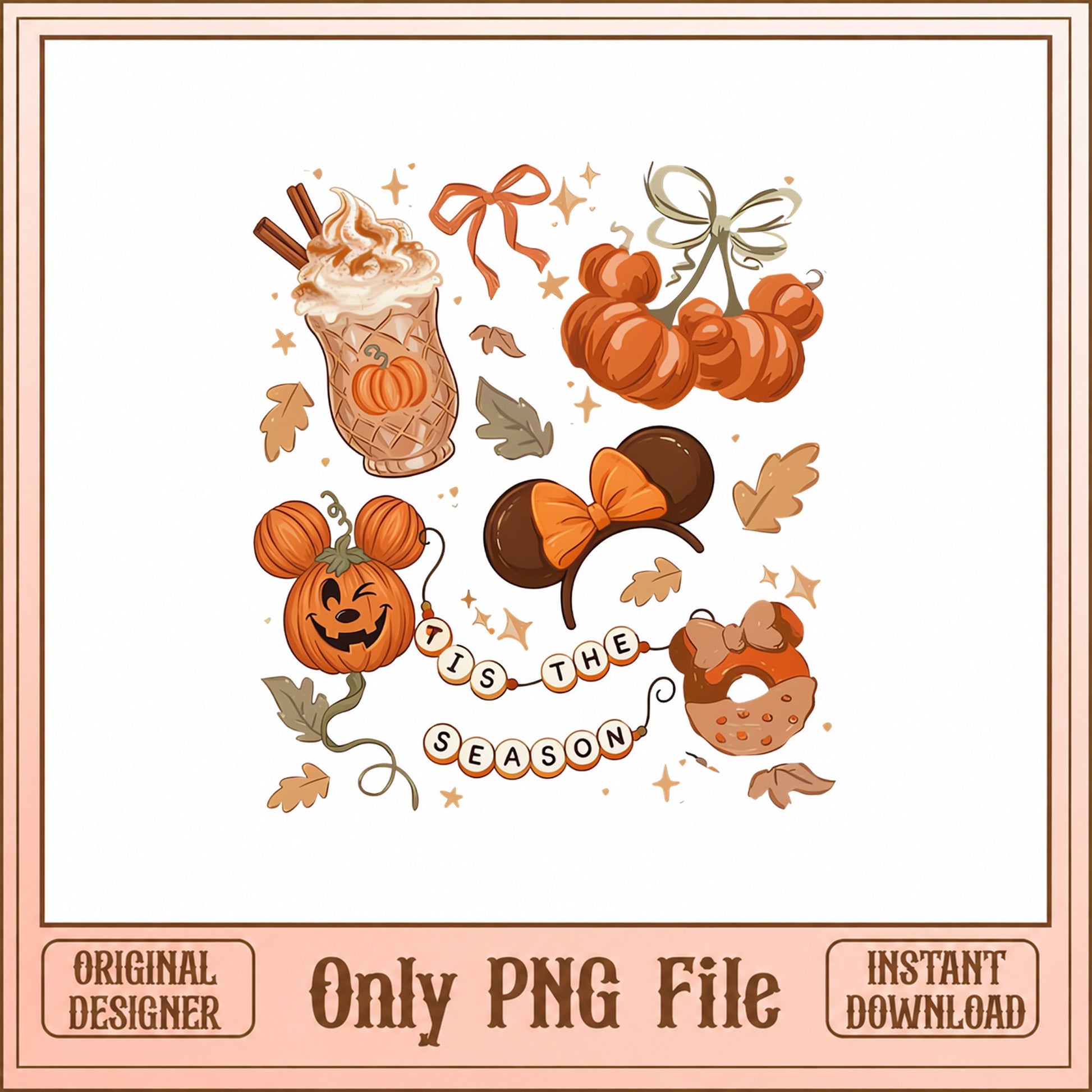 Mickey Mouse Fall Pumpkin Clipart, Autumn Season PNG, Disney PNG
