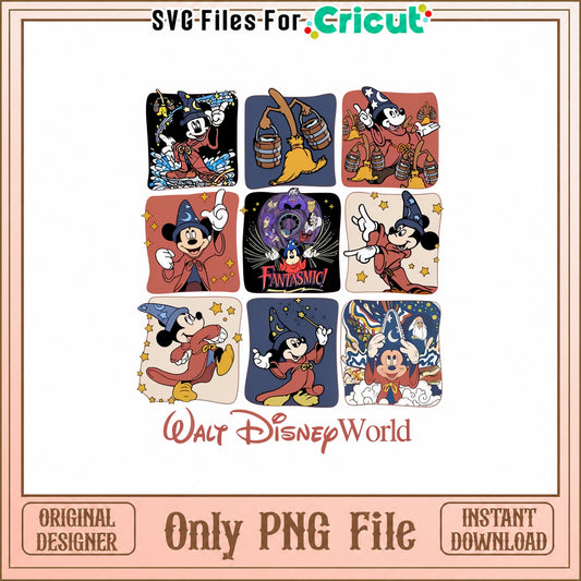 Mickey Mouse Fantasia Bundle, Walt Disney World PNG