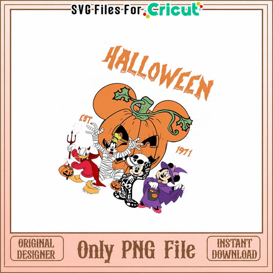 Mickey Mouse Halloween PNG, Disney Pumpkin, Trick Or Treat PNG