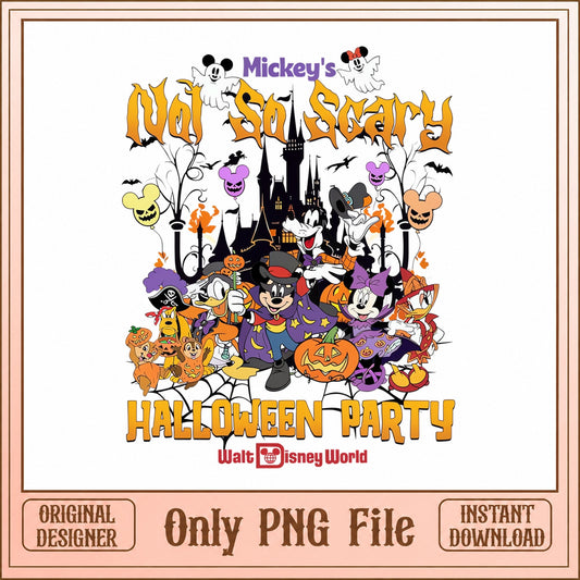 Mickey Mouse Halloween Party PNG, Disney World Clipart, PNG File