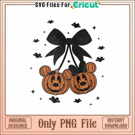 Mickey Mouse Halloween Pumpkins PNG, Disney Halloween, Cricut PNG