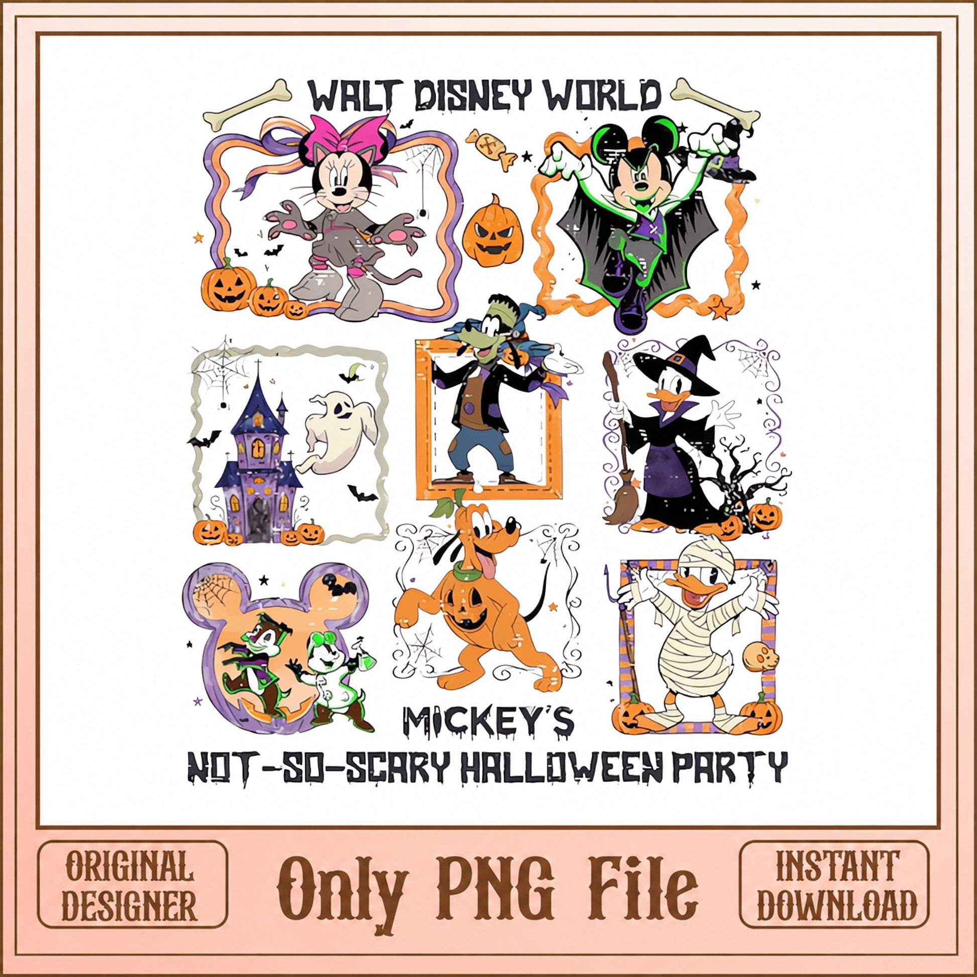 Mickey Mouse Halloween SVG Bundle, Disney Halloween PNG, SVG