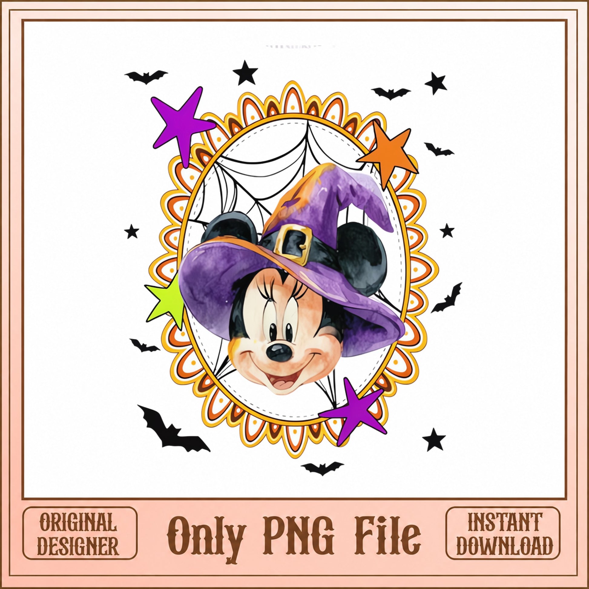 Mickey Mouse Halloween Witch PNG, Disney Halloween PNG, Cute PNG