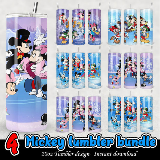 Mickey Tumbler Bundle, Disney friends 20oz tumbler bundle