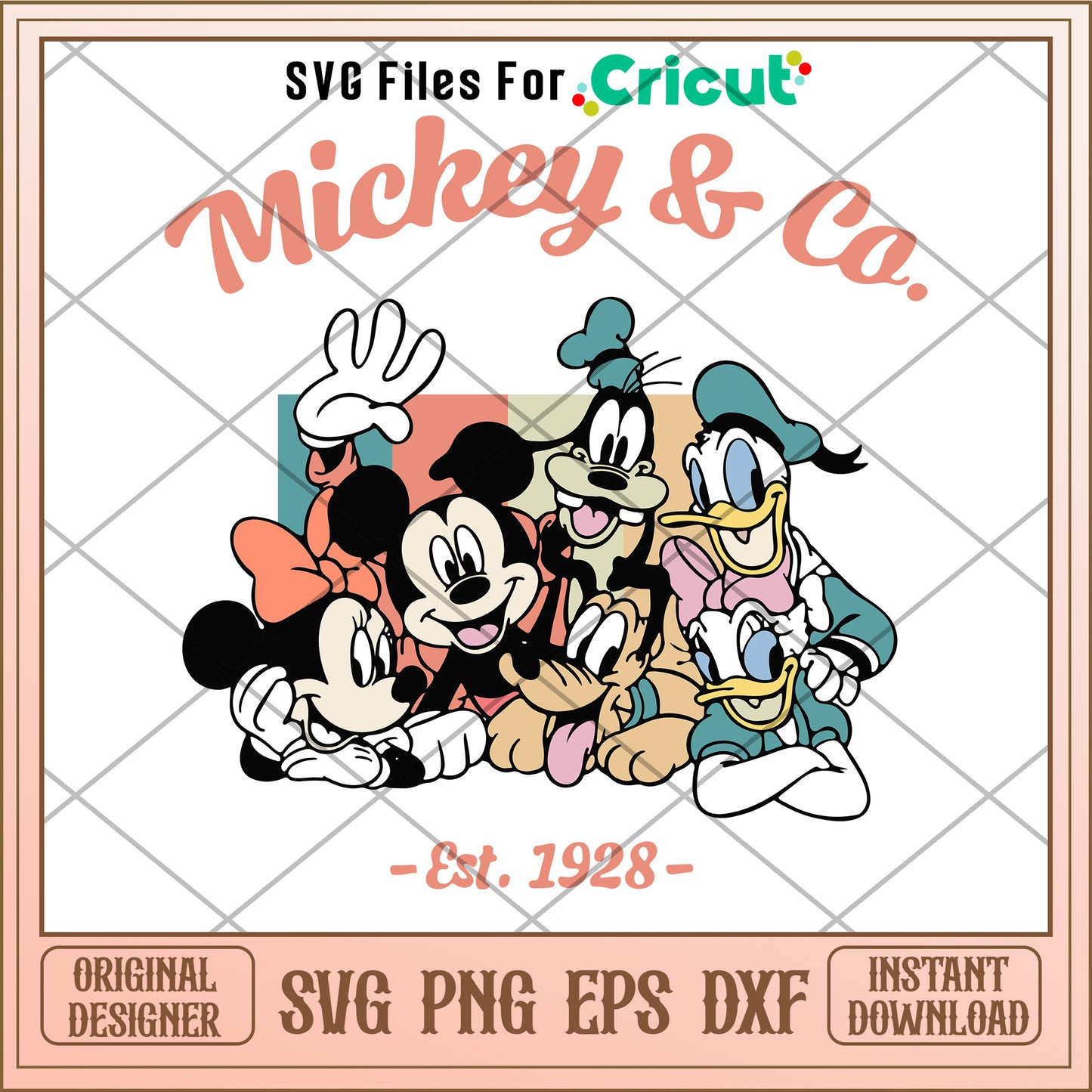 Disney Mickey co est SVG design