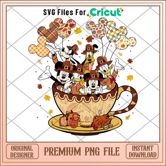 Mickey and friends autumn png, mickey png, halloween png