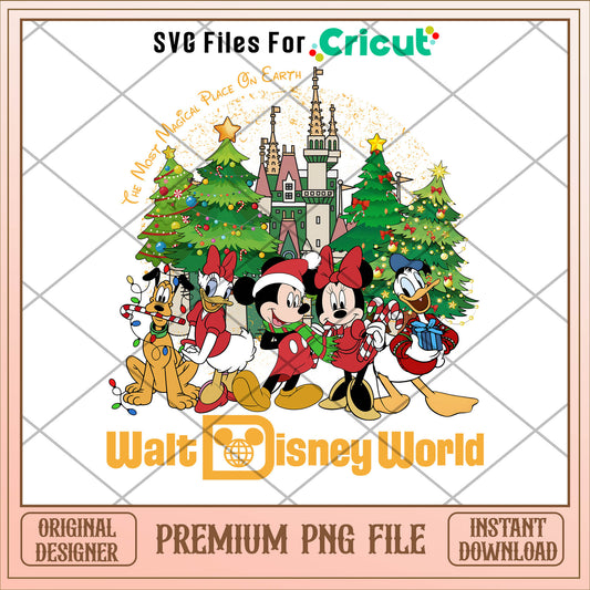 Mickey and friends disney world png, mickey png, christmas png