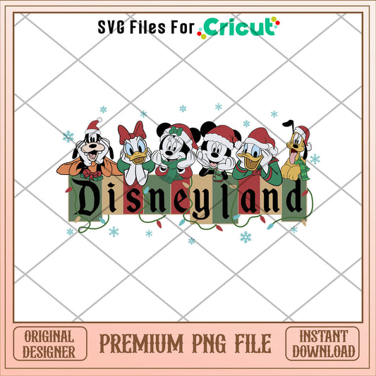 Mickey and friends disneyland png, mickey png, christmas png
