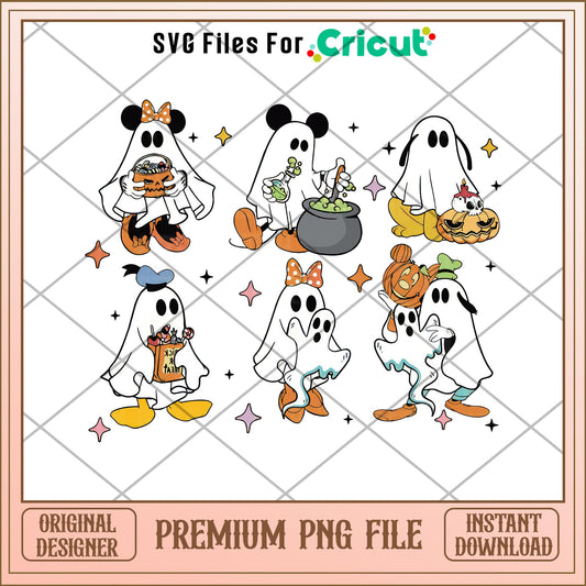 Mickey and friends halloween png, mickey mouse png, halloween png