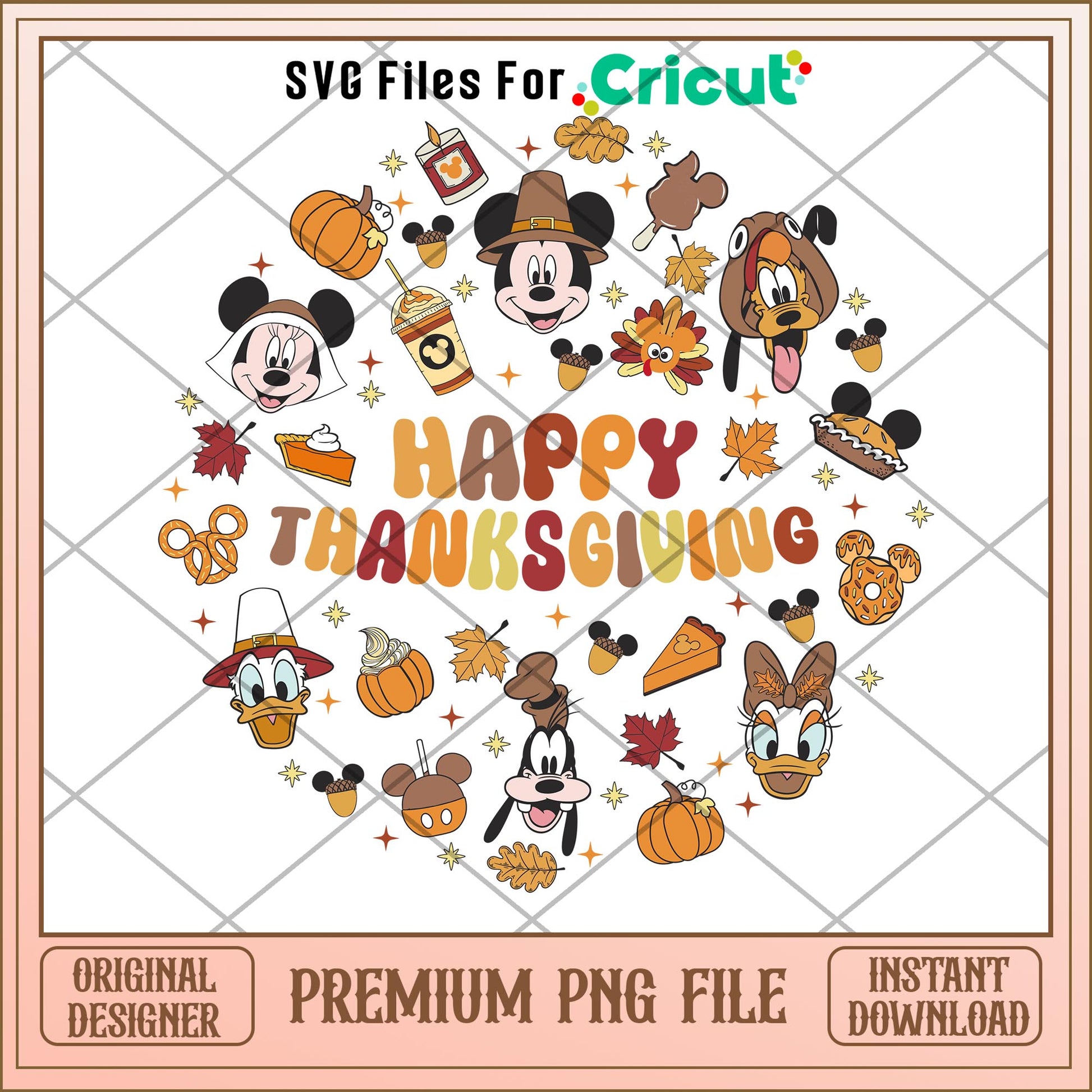 Mickey and friends happy thanksgiving png, mickey png, halloween png