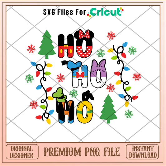 Mickey and friends ho ho ho png, mickey png, christmas png