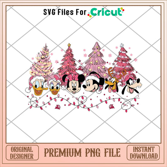 Mickey and friends marry xmas png, mickey png, christmas png