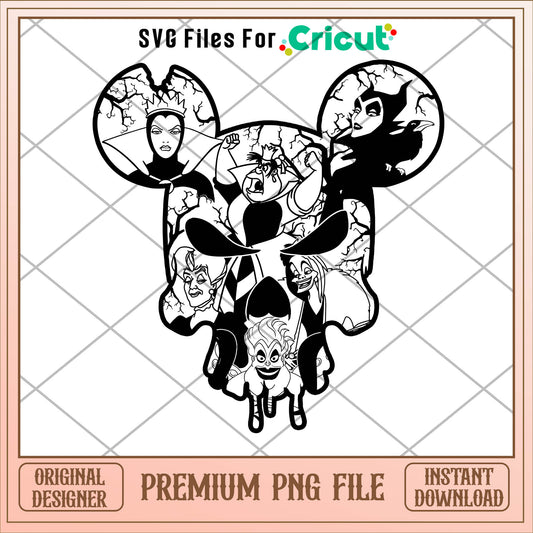 Mickey disney witch hornor png, mickey png, christmas png