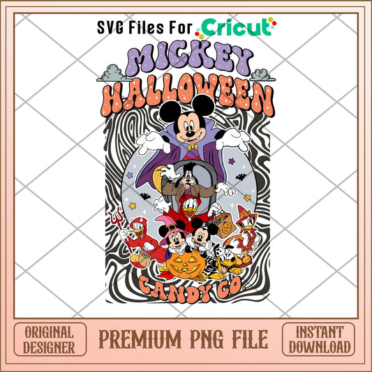 Mickey halloween candy co png, mickey mouse png, halloween png