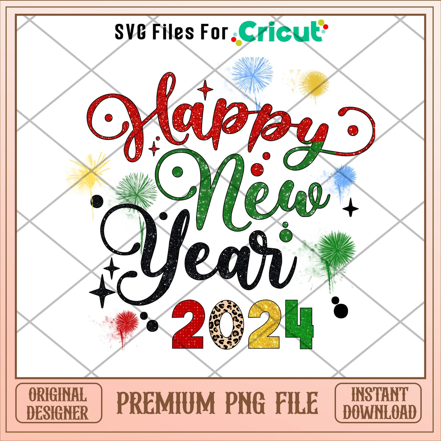 Mickey happy newyear 2024 png, mickey png, christmas png