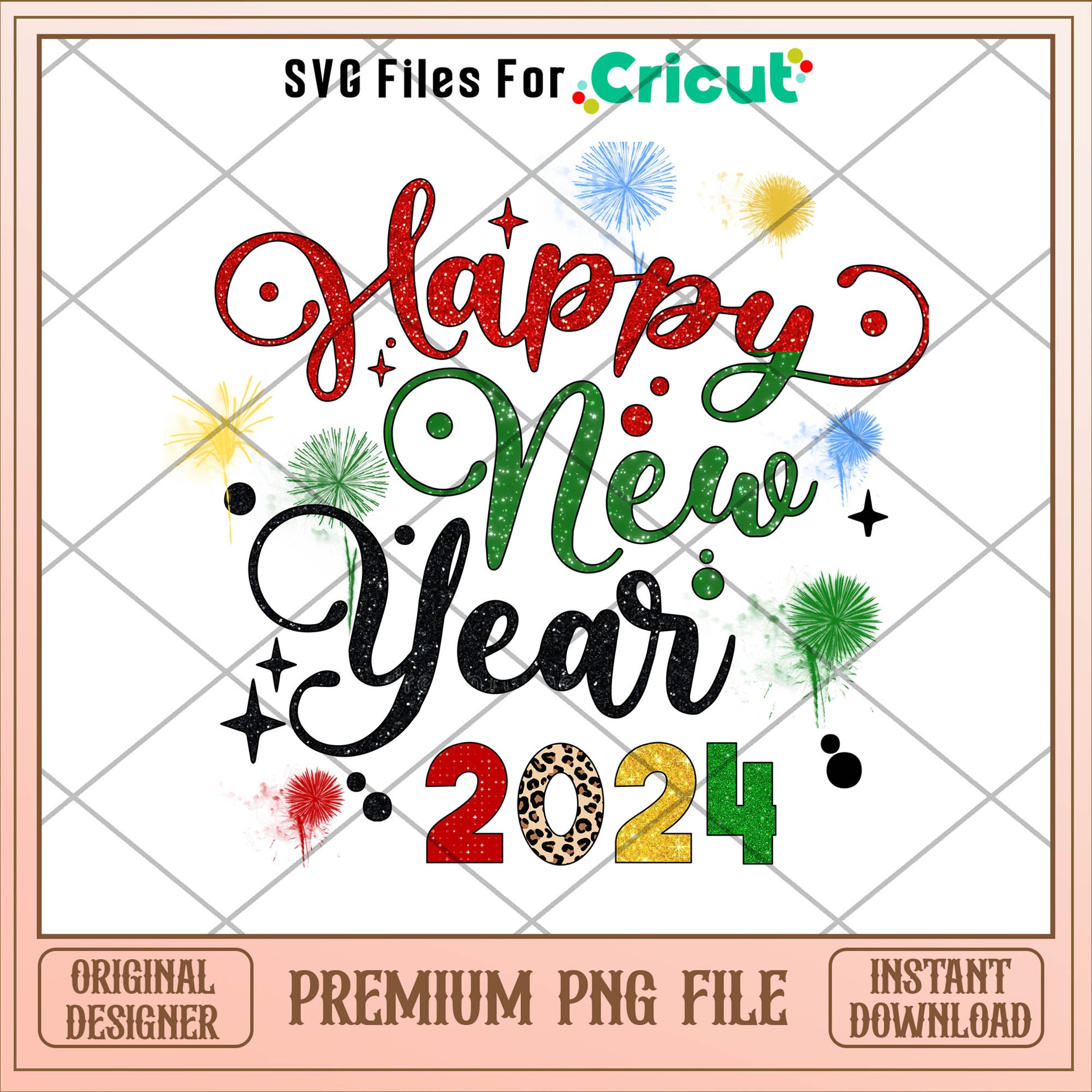 Mickey happy newyear 2024 png, mickey png, christmas png
