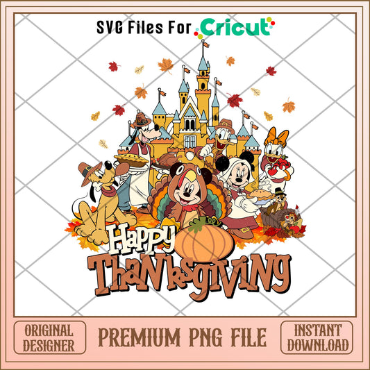 Mickey happy thanksgiving png, mickey png, halloween png