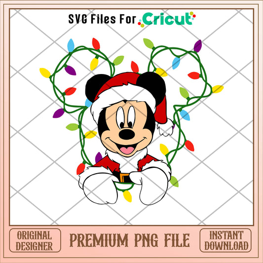 Mickey head light mickey mouse png, mickey png, christmas png