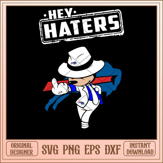 Mickey mouse Hey haters Bills svg, Disney characters svg, digital download