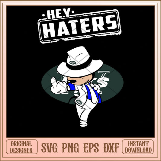 Mickey mouse Hey haters Jets svg, Disney characters svg, digital download